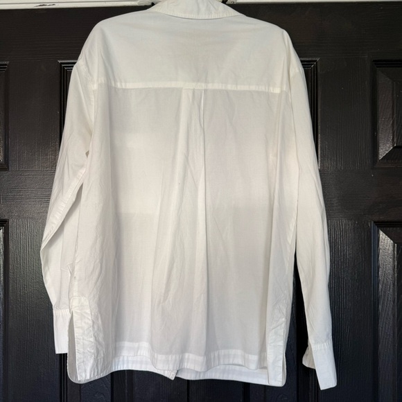 Johnny Was Poplin Relaxed Pocket Button Down Shirt Small - Picture 7 of 12